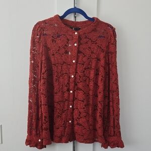 Pretty Garden Lace Top - L - NWT